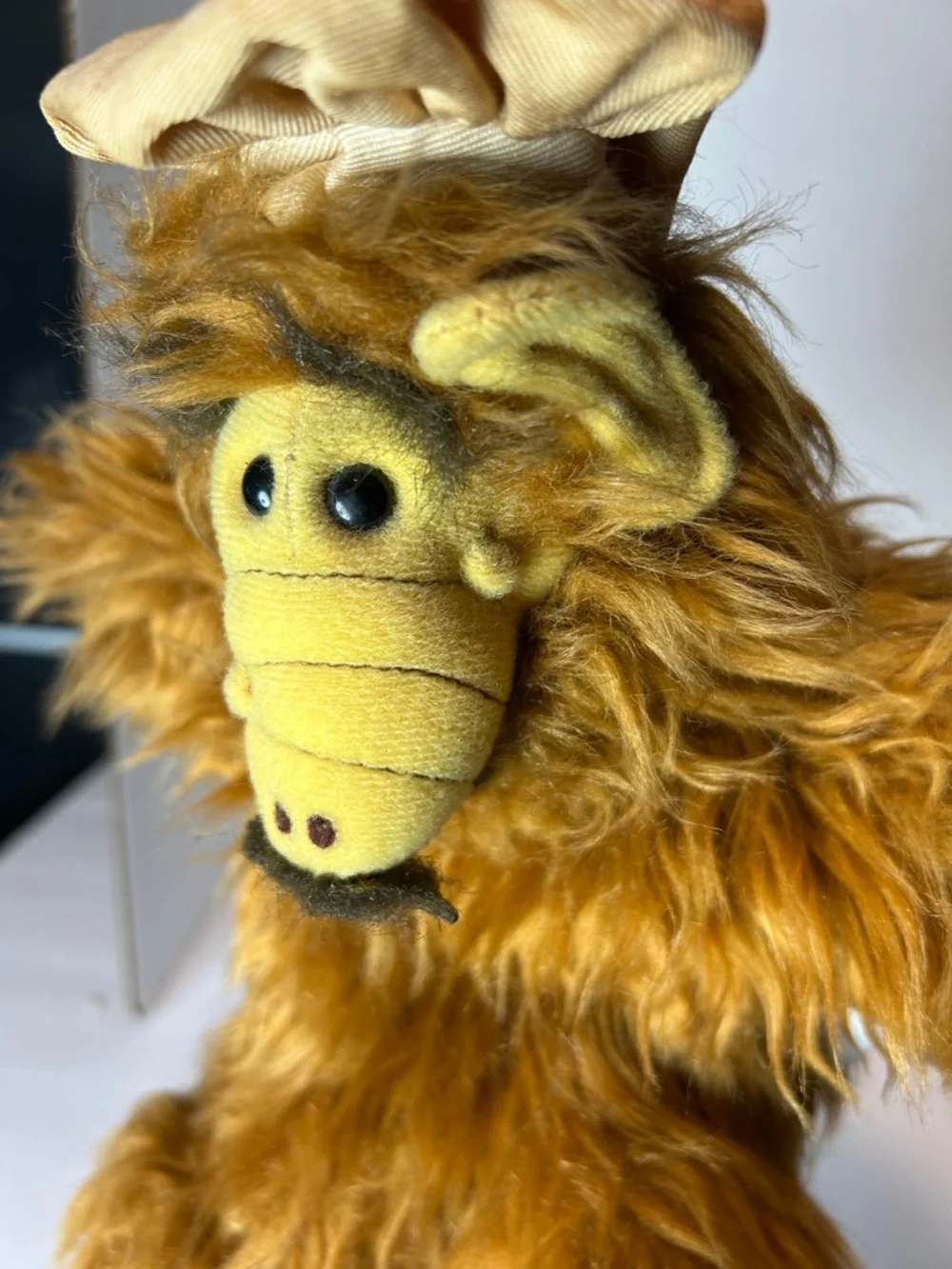VTG 88'RARE  Coleco Chef Hat ALF Stuff Plush Animal Hand Puppet Toy Alien Doll